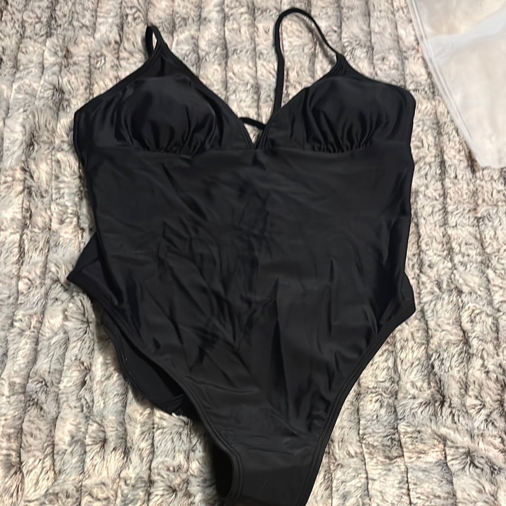 Cupshe One Piece Back Tie One Piece Swimsuit